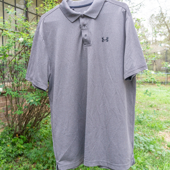 Under Armour Other - Under Armour Heat Gear Polo NWOT (gray/loose fit)